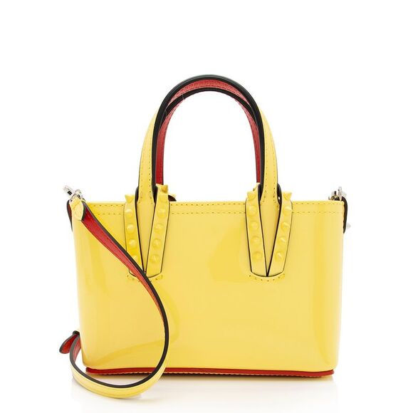 Christian Louboutin Patent Leather Cabata Nano Tote - Picture 1 of 14